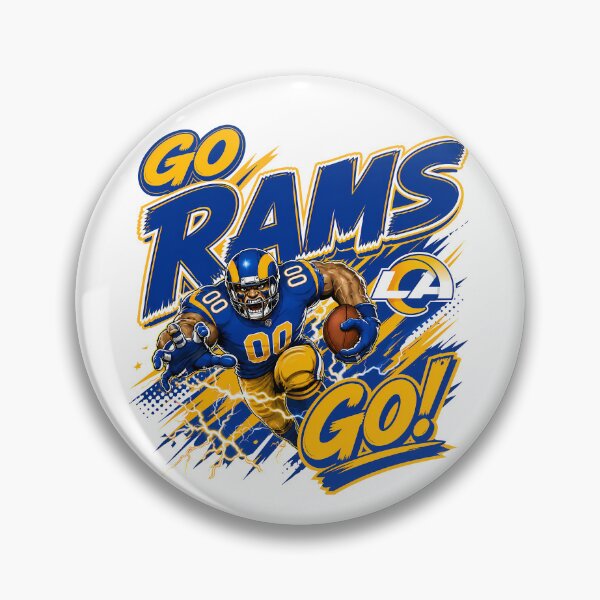 Item preview, Go Rams Go! Los Angeles Rams Football Fan #0025 designed and sold by GLUVY-THEME.