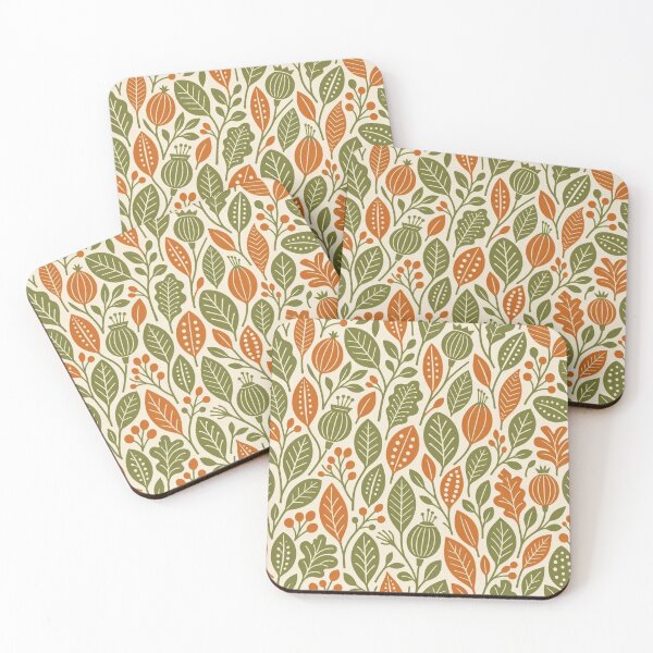 Item preview, Retro Mod Botanical Leaves Seamless Pattern | Vintage Mid Century Modern Repeat Design designed and sold by StickyGuys.