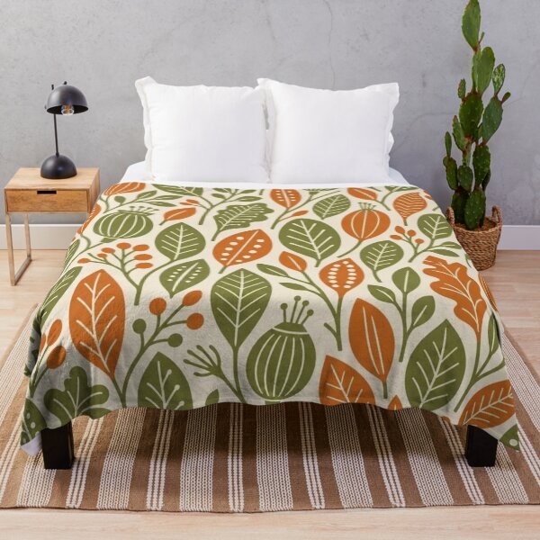 Item preview, Retro Mod Botanical Leaves Seamless Pattern | Vintage Mid Century Modern Repeat Design designed and sold by StickyGuys.