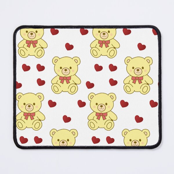 Item preview, Cute Teddy Bear & Hearts Seamless Pattern – Kawaii Bear Love Design designed and sold by Bluepanda21.