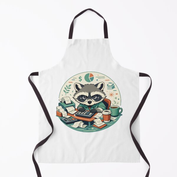 Item preview, Raccoon Accountant Funny Cartoon Gift for Office Workers, Finance Fans & Students designed and sold by stylishdzign.