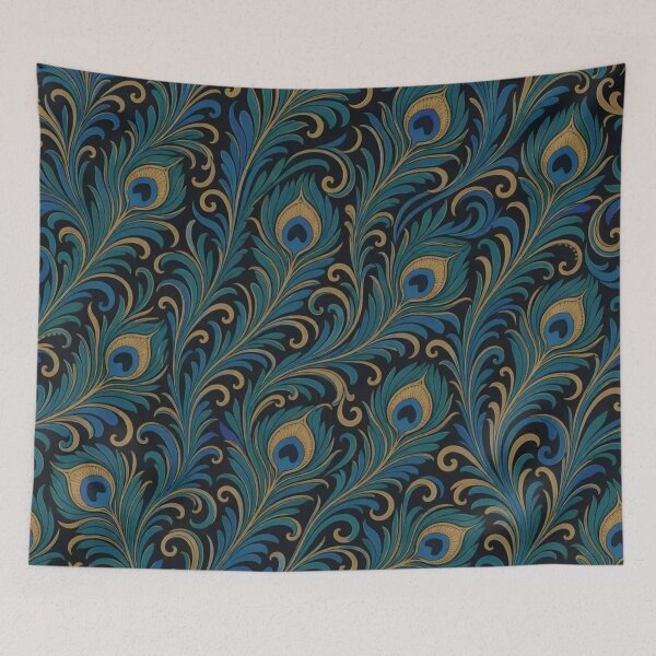 Item preview, Art Nouveau Peacock Seamless Pattern | Vintage Art Nouveau Repeat Design designed and sold by StickyGuys.