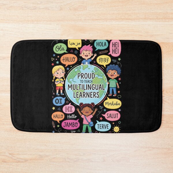 Item preview, ESL Educator Multilingual Learner Diversity Earth Day Teacher Graphic designed and sold by IsDesignHub.
