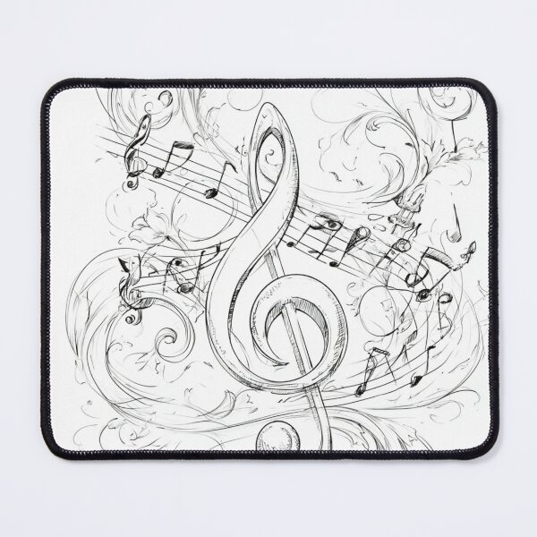 Item preview, Musical note sketch art for music lovers designed and sold by dcrc.