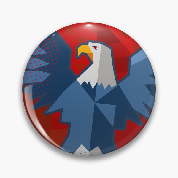 Item preview, Majestic American Bald Eagle Spread Wings Patriotic Art designed and sold by chaaval.