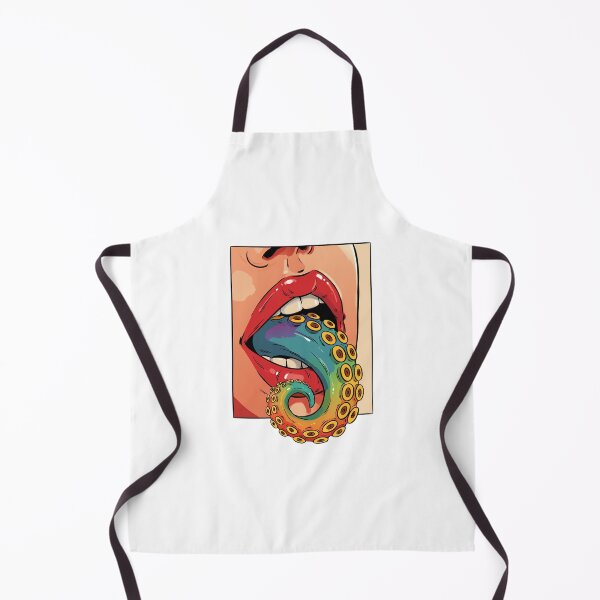 Item preview, Surreal Octopus Kiss – Colorful Ocean Creature and Lips Pop Art designed and sold by Snifferius.