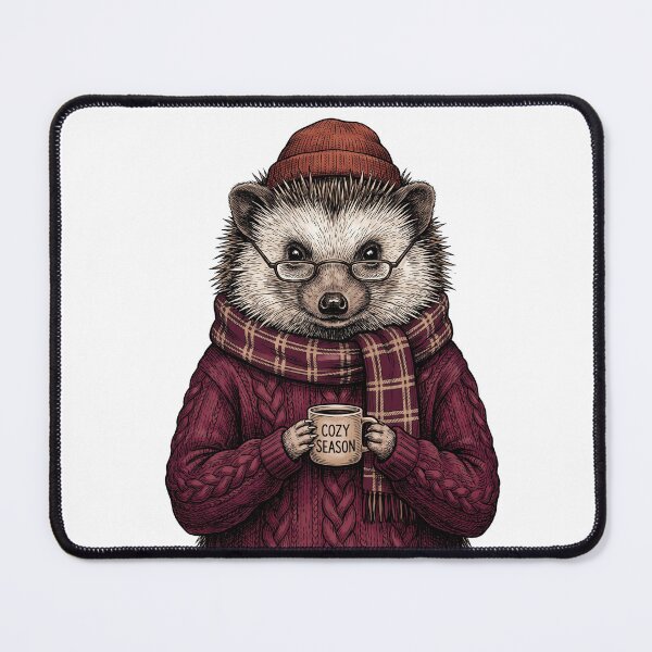 Item preview, Hedgehog Cozy Season Coffee designed and sold by Roy & Tiffany.