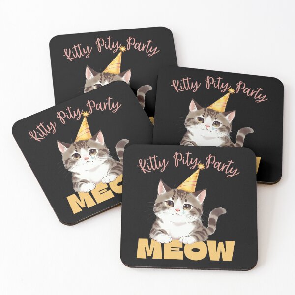 Item preview, Sad Cute Cat — Kitty Pity Party Meow — Cat Lover Gift designed and sold by SunandShade.