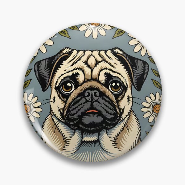 Item preview, A charming woodcut illustration of a Shi Tzu Dog designed and sold by Ponted.