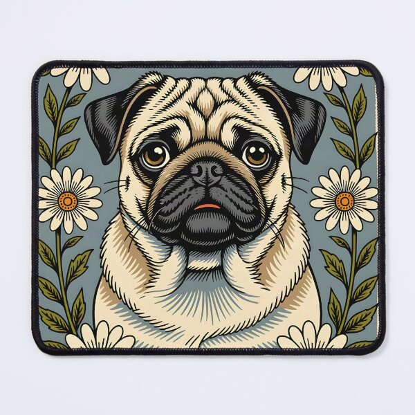 Item preview, A charming woodcut illustration of a Shi Tzu Dog designed and sold by Ponted.