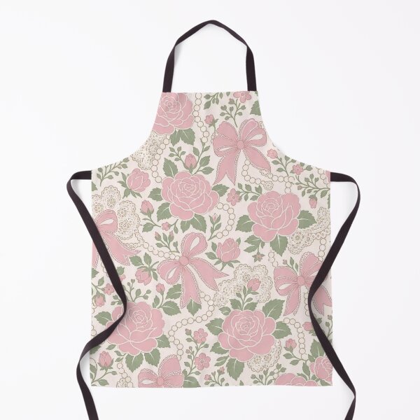 Item preview, Coquette Floral and Pearls Seamless Pattern | Vintage Coquette Repeat Design designed and sold by StickyGuys.