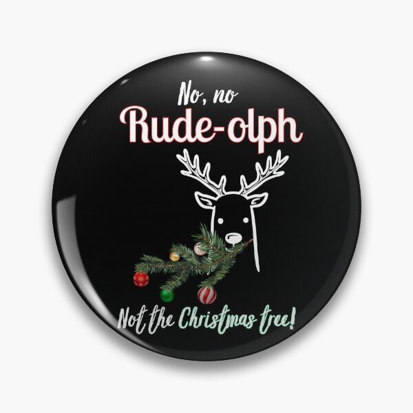 Item preview, Funny Rude Reindeer – Rude-olph Eating Christmas Tree – Christmas Joke designed and sold by SunandShade.