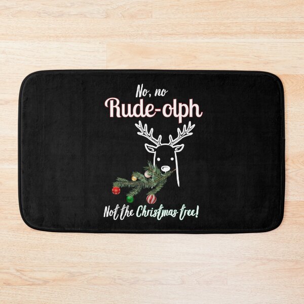 Item preview, Funny Rude Reindeer – Rude-olph Eating Christmas Tree – Christmas Joke designed and sold by SunandShade.