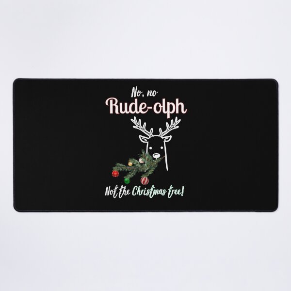 Item preview, Funny Rude Reindeer – Rude-olph Eating Christmas Tree – Christmas Joke designed and sold by SunandShade.