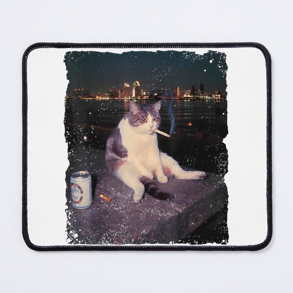 Item preview, Cigarette Kitten Smoking Cat Meme T-Shirt | ⭐⭐⭐⭐⭐ designed and sold by depari22.