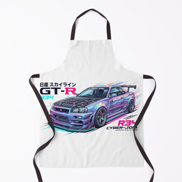 Aperçu de l'œuvre JDM Cyberpunk Beast Skyline R34 - Synthwave Pop Art Urbain créée et vendue par Karlitox1988.