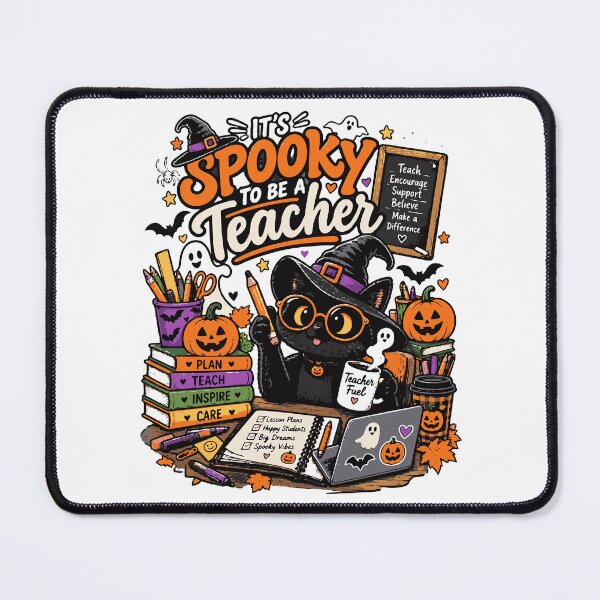 Item preview, It’s Spooky to Be a Teacher Halloween Black Cat designed and sold by Sunday.Supply.