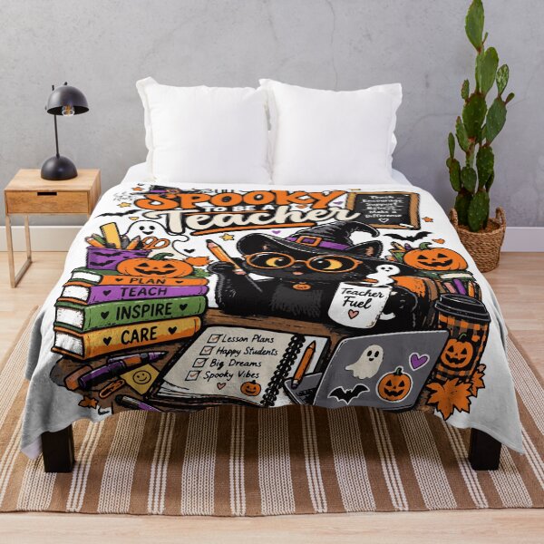Item preview, It’s Spooky to Be a Teacher Halloween Black Cat designed and sold by Sunday.Supply.