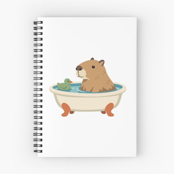 Item preview, Capybara Bathtub Funny Cartoon Gift for Animal Lovers, Kids & Humor Fans designed and sold by stylishdzign.
