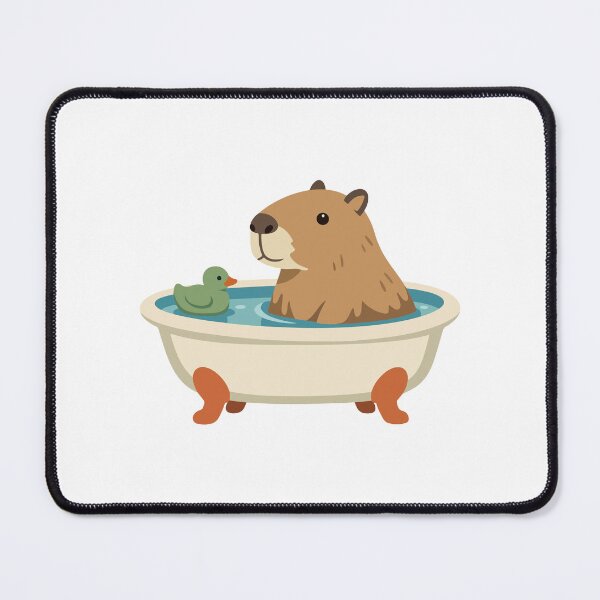 Item preview, Capybara Bathtub Funny Cartoon Gift for Animal Lovers, Kids & Humor Fans designed and sold by stylishdzign.