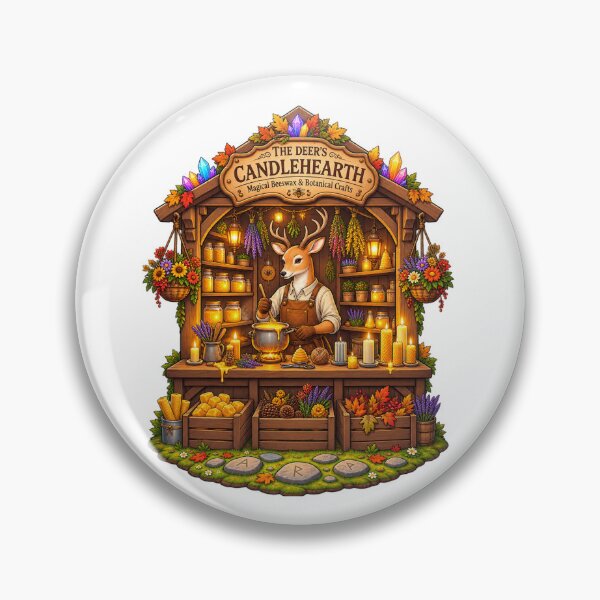 Item preview, The Deer’s Candlehearth | Magical Beeswax & Botanical Crafts | Enchanted Woodland Candle Maker designed and sold by MrDev.