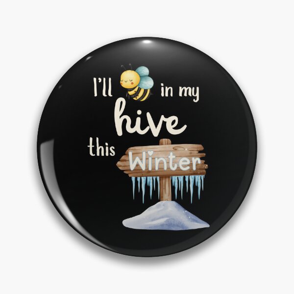 Item preview, Cute Bee in My Winter Hive – I’ll Bee in My Hive This Winter designed and sold by SunandShade.