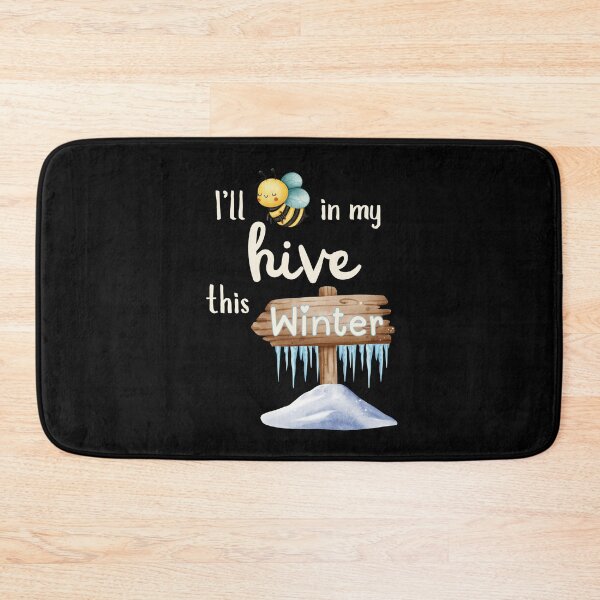 Item preview, Cute Bee in My Winter Hive – I’ll Bee in My Hive This Winter designed and sold by SunandShade.
