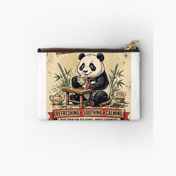 Item preview,  Panda Tea - You'll Be Beary Happy! Funny Retro Vintage Advertisement designed and sold by ExpressoJungle.