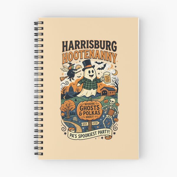 Item preview, Where ghosts & polkas meet - Halloween in Pennsylvania designed and sold by ParadoxParadox.