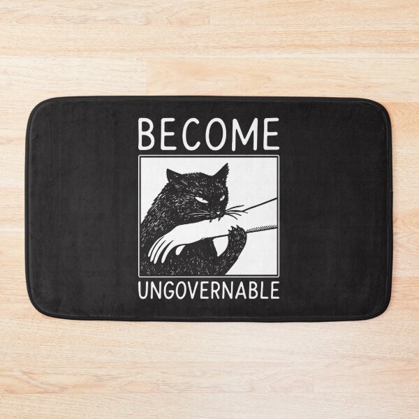 Item preview, Become Ungovernable Black Cat Biting Hand – Funny Meme Art Tee, Sticker & Print | Perfect Gift For You And Friends designed and sold by depari22.