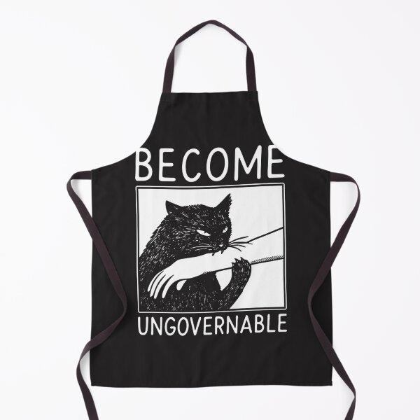 Item preview, Become Ungovernable Black Cat Biting Hand – Funny Meme Art Tee, Sticker & Print | Perfect Gift For You And Friends designed and sold by depari22.