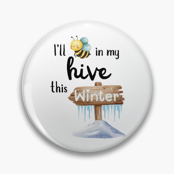 Item preview, Cute Bee in My Winter Hive – I’ll Bee in My Hive This Winter designed and sold by SunandShade.