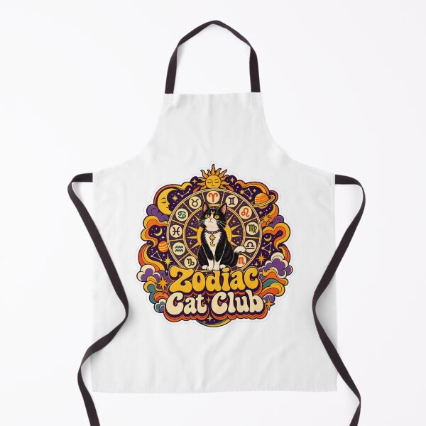 Item preview, Retro Zodiac Cat Club 70s Aesthetic designed and sold by Retro Whiskers.