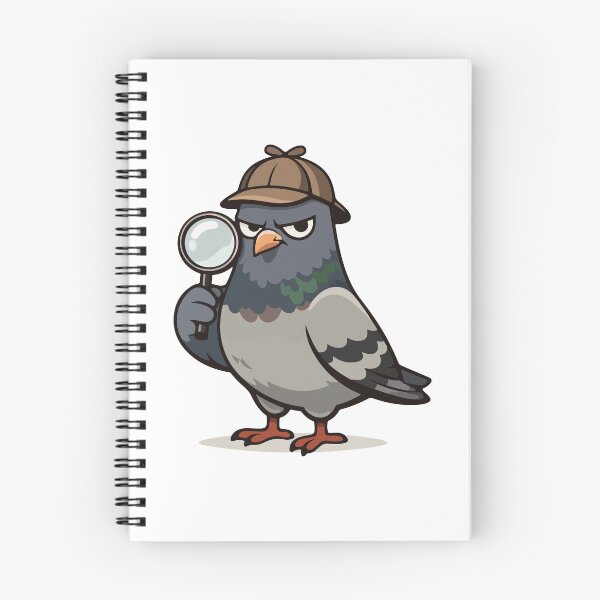 Item preview, Detective Pigeon Funny Cartoon Gift for Mystery Fans, Kids & Gamers designed and sold by stylishdzign.