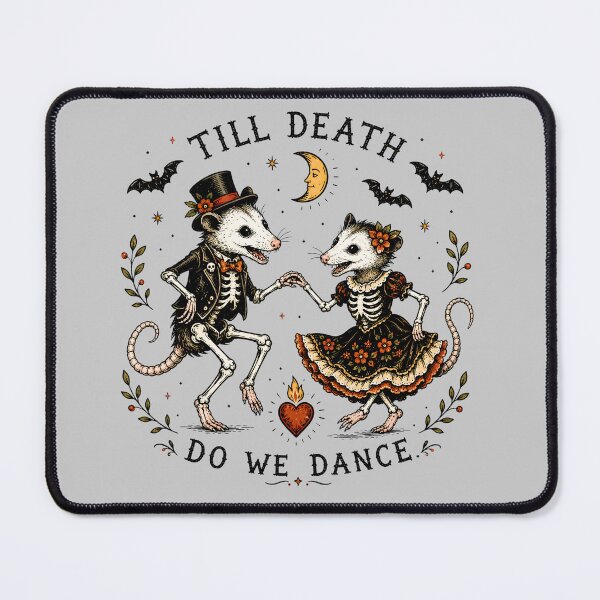 Item preview, Till Death Do We Dance Opossum Skeletons designed and sold by MagicTheDog.