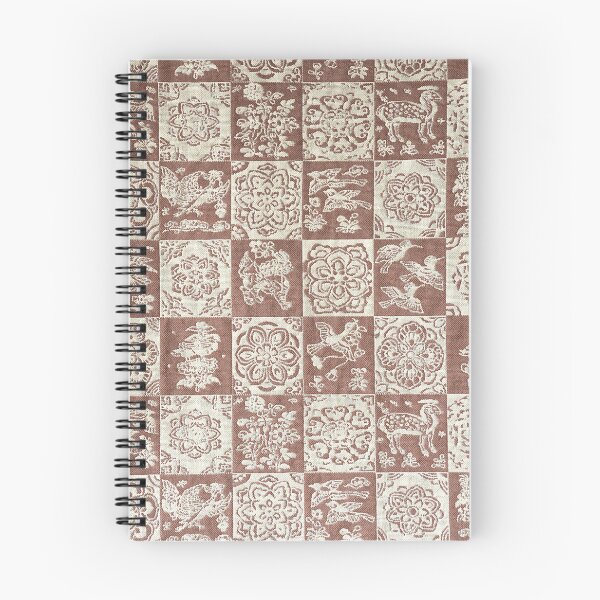 Item preview, Brown Checkered Jacquard Woven Floral Textile designed and sold by MiraNadaPrints.