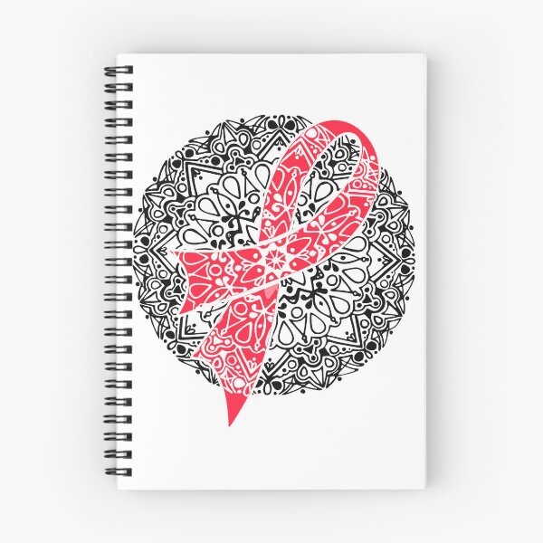 Item preview, Mandala Red Ribbon - Awareness & Hope Zentangle Art designed and sold by EleFile.