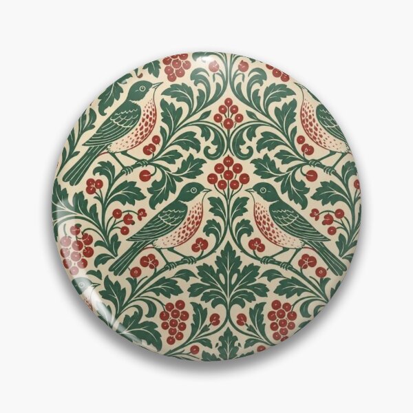 Item preview, Arts and Crafts Bird and Berry Seamless Pattern | Vintage William Morris Repeat Design designed and sold by StickyGuys.