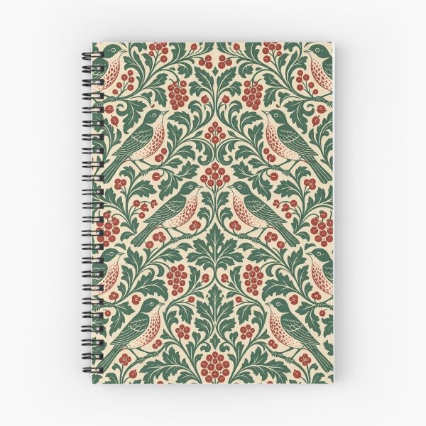 Item preview, Arts and Crafts Bird and Berry Seamless Pattern | Vintage William Morris Repeat Design designed and sold by StickyGuys.