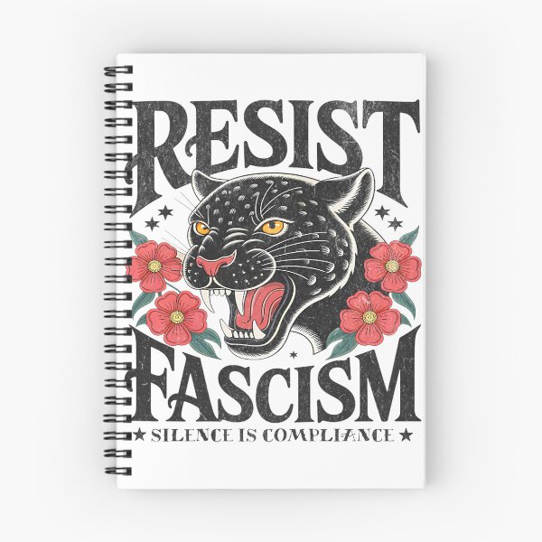 Item preview, Resist Fascism Vintage Floral Black Cat | Limited Edition designed and sold by depari22.