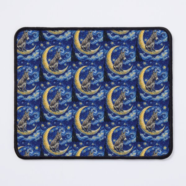 Item preview, Funny Donkey Starry Night Painting Cute Moon Stars Boys Girls Kids designed and sold by FurryHavenPH.