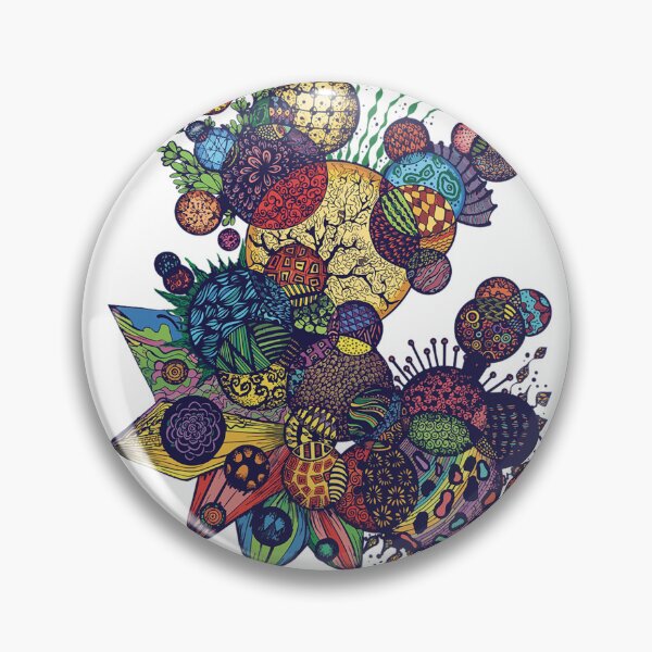 Item preview, Colorful Zentangle Doodle Garden Abstract Art designed and sold by raccoonhunter69.