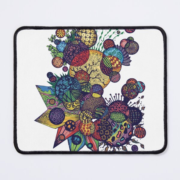 Item preview, Colorful Zentangle Doodle Garden Abstract Art designed and sold by raccoonhunter69.