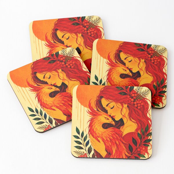 Item preview, Woman and Phoenix II designed and sold by NeuroArtGallery.