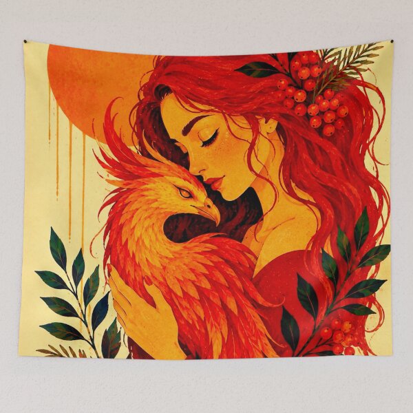 Item preview, Woman and Phoenix II designed and sold by NeuroArtGallery.