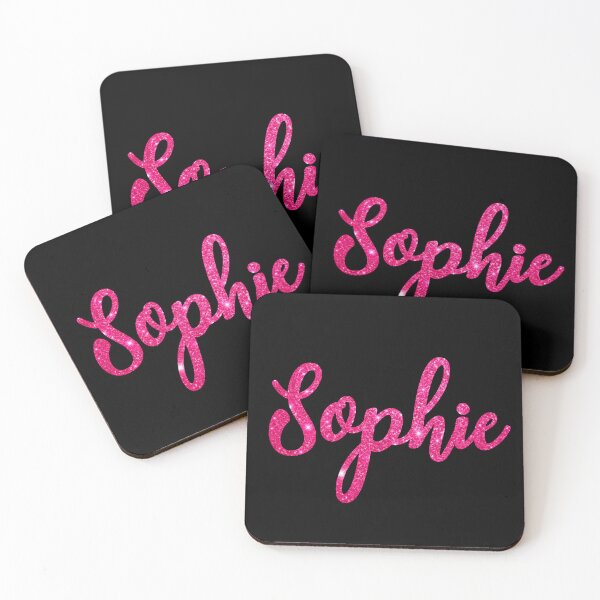 Item preview, Sophie Hot Pink Sparkly Personalised Name Design designed and sold by CamilasPrints.
