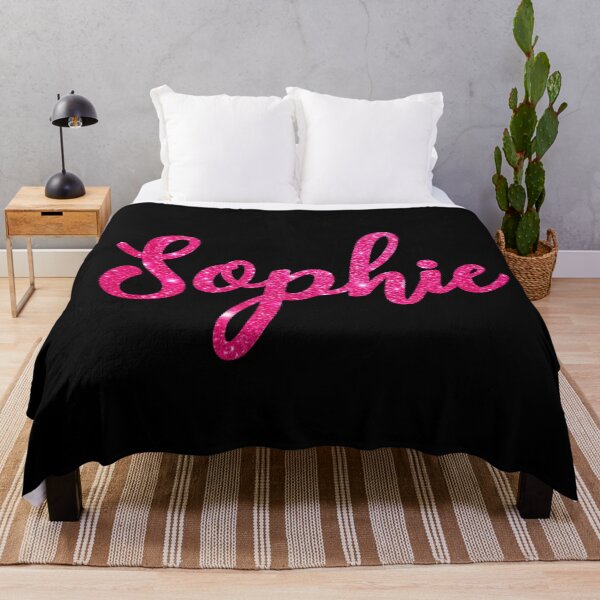 Item preview, Sophie Hot Pink Sparkly Personalised Name Design designed and sold by CamilasPrints.