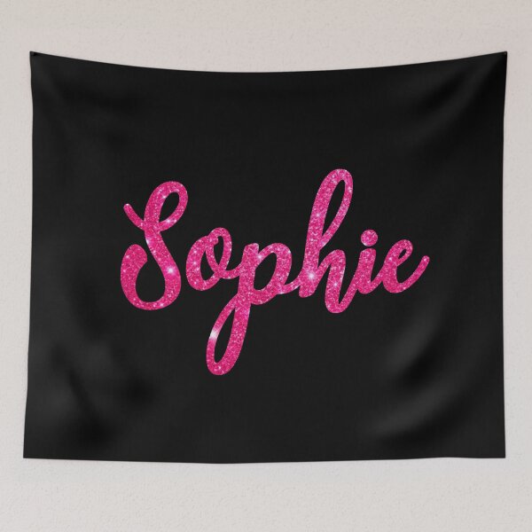 Item preview, Sophie Hot Pink Sparkly Personalised Name Design designed and sold by CamilasPrints.