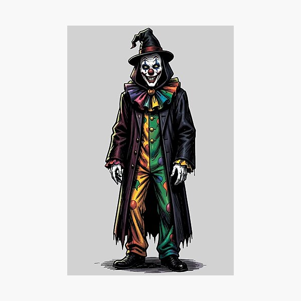 Item preview, The Grim Reaper dressed as a clown. designed and sold by MagelliShop.