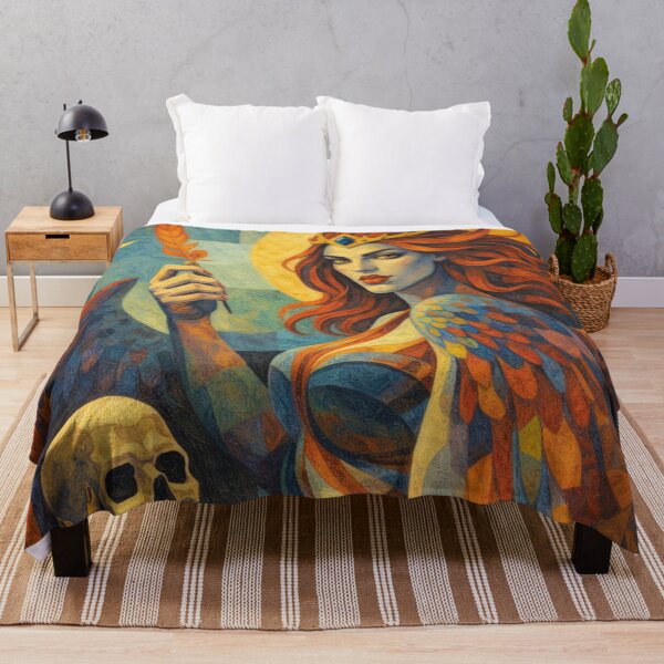 Item preview, Harpy – Mythical Winged Woman Painting designed and sold by GalleryKauffeld.